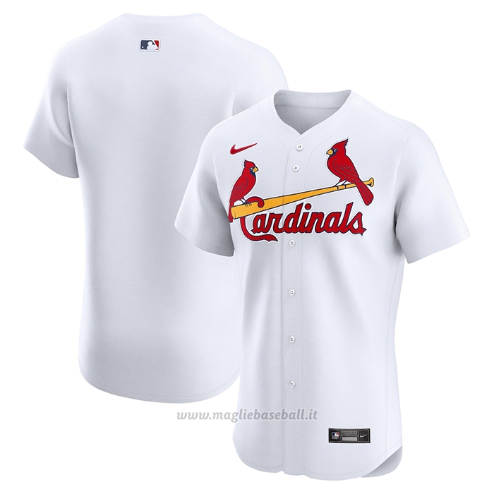 Maglia Baseball Uomo St. Louis Cardinals Home Elite Bianco